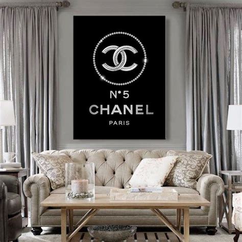 chanel artwork in home decor photos|chanel picture wall art.